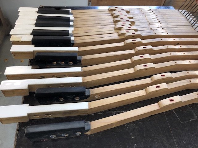 Bechstein lege toetsen